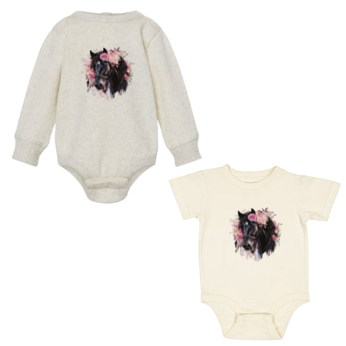 Floral Horse Onesie