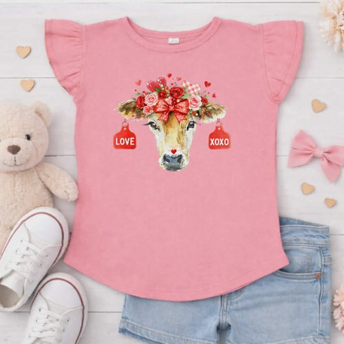 Jersey Love Flutter Sleeve T-Shirt