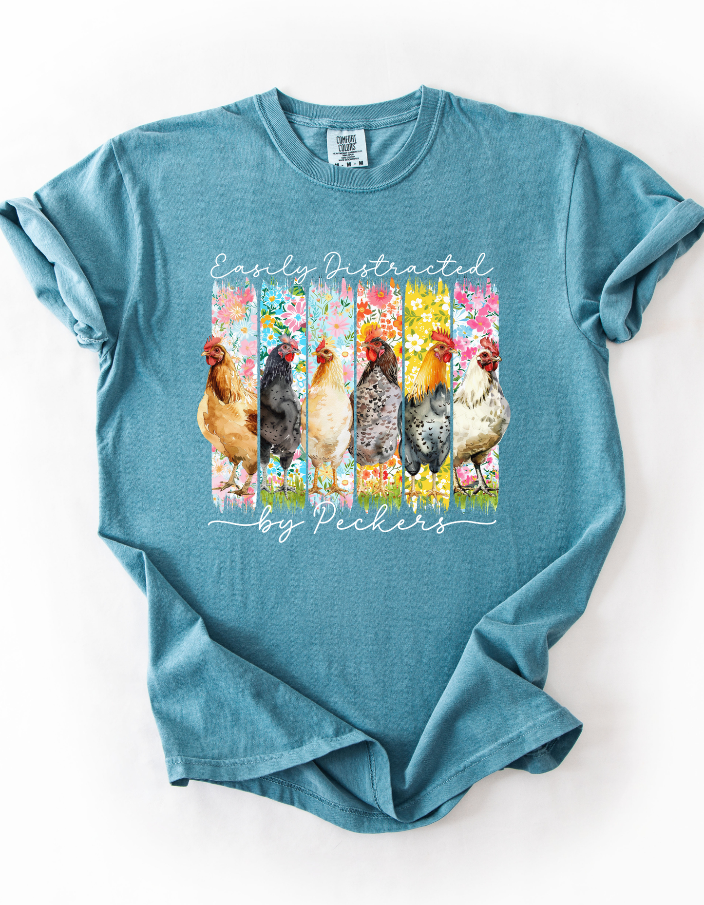 Easily Distracted By Peckers Adult T-Shirt