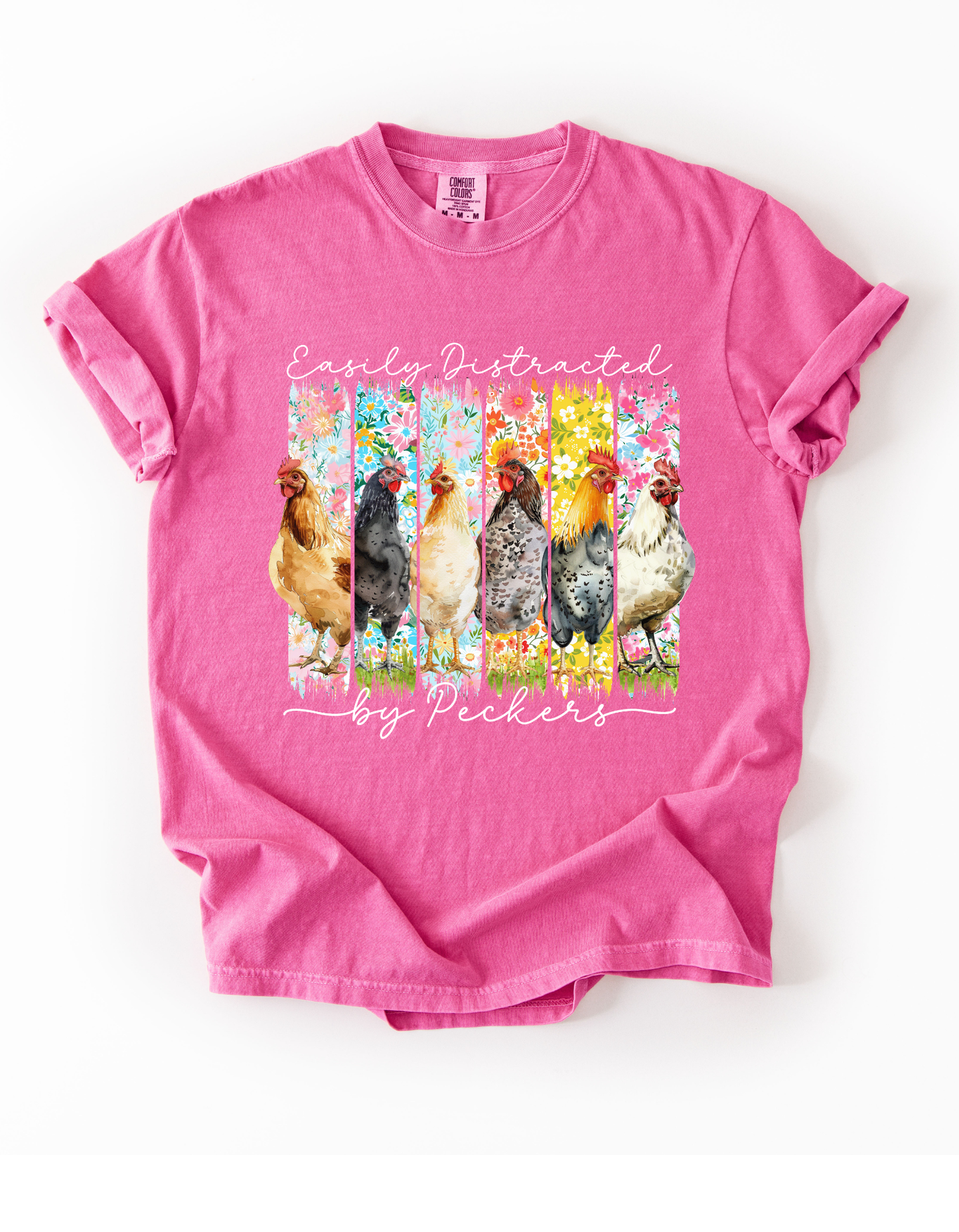 Easily Distracted By Peckers Adult T-Shirt