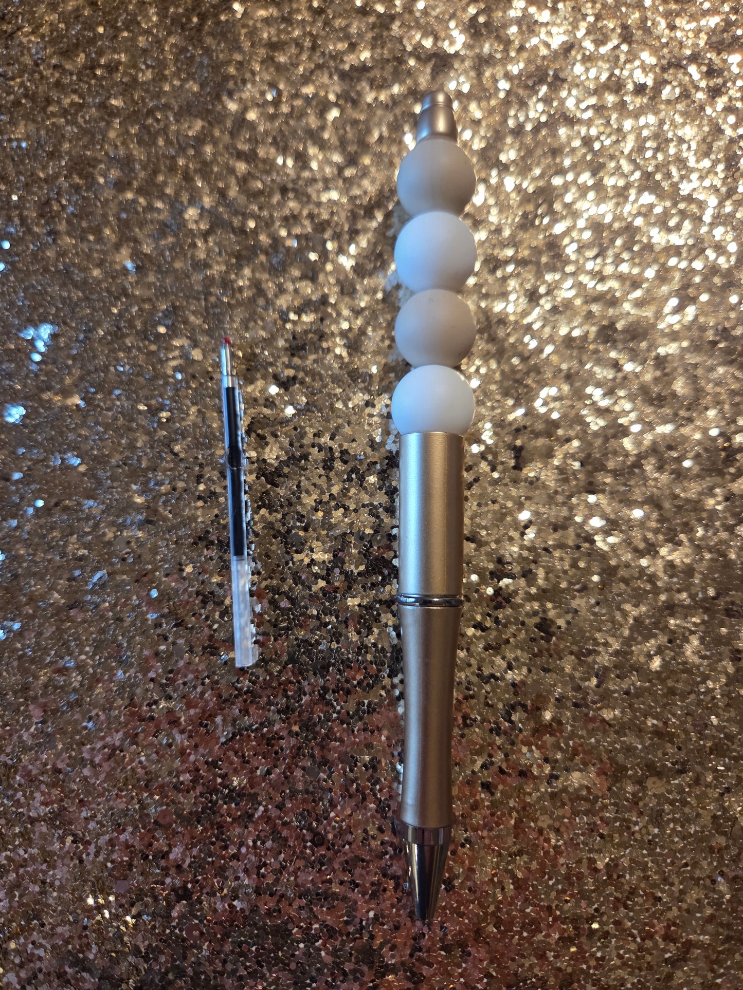 Tan/ Gold Pen with one Ink Refill