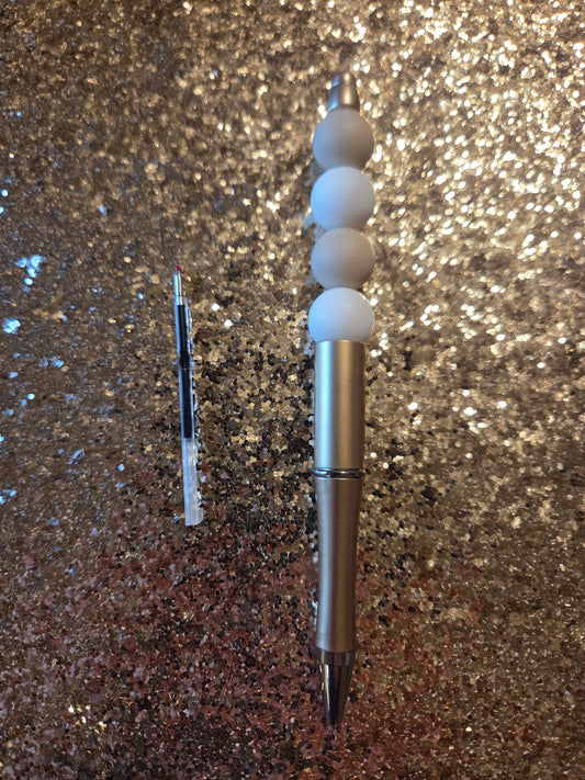 Tan/ Gold Pen with one Ink Refill