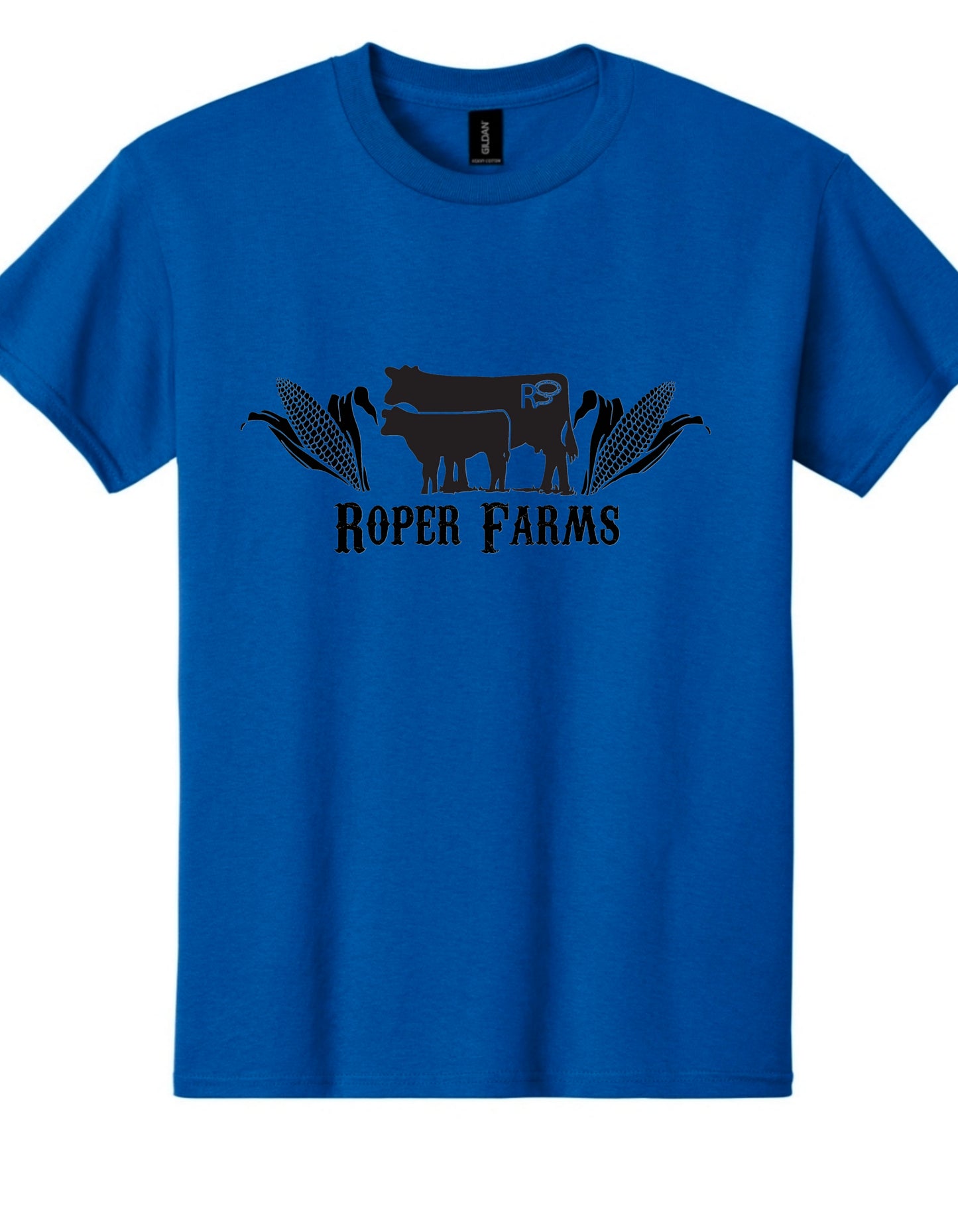Roper Farms Gildan T-Shirt - Black Logo