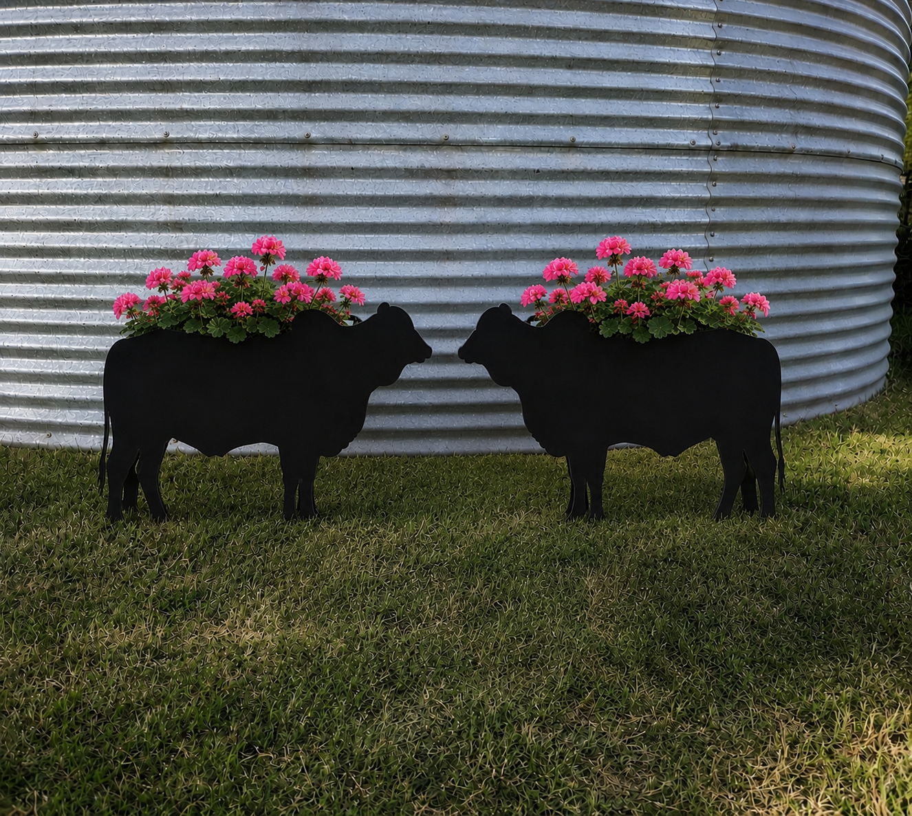 Brahman Cow Flower Planter- Garden Decor Indoor/ Outdoor