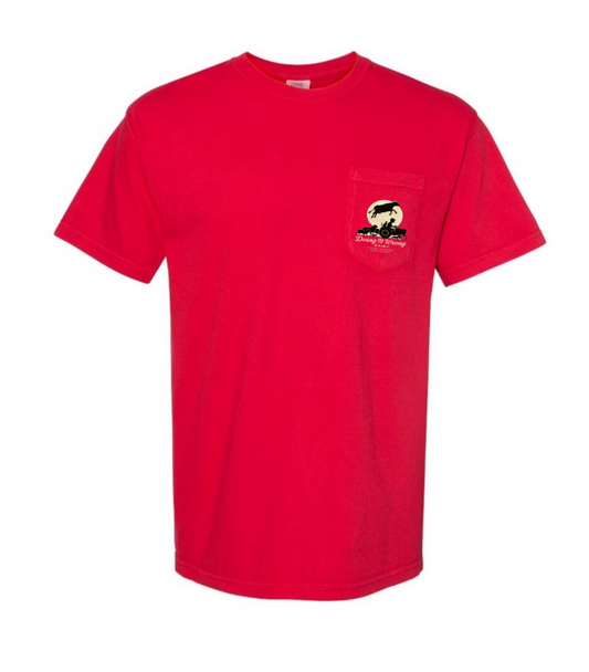 Comfort Colors 6030CC Pocket T - Doing it Wrong Dairy Apparel, Red
