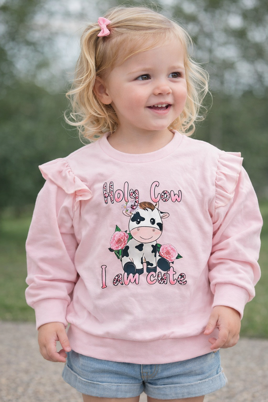 Holy Cow I'm Cute, Toddler Flutter Sleeve