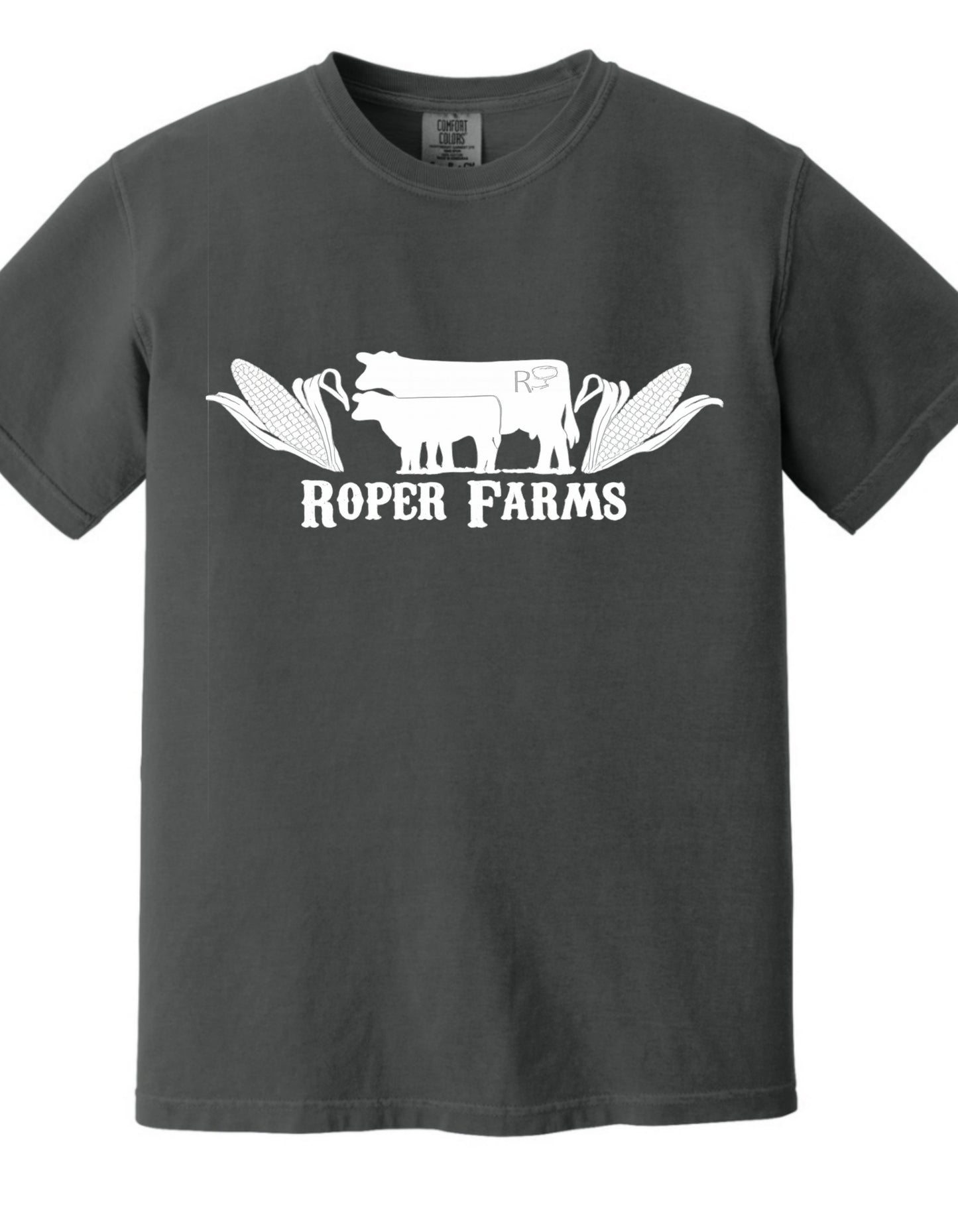 Roper Farms Comfort Colors 1717 T-Shirt - White Logo