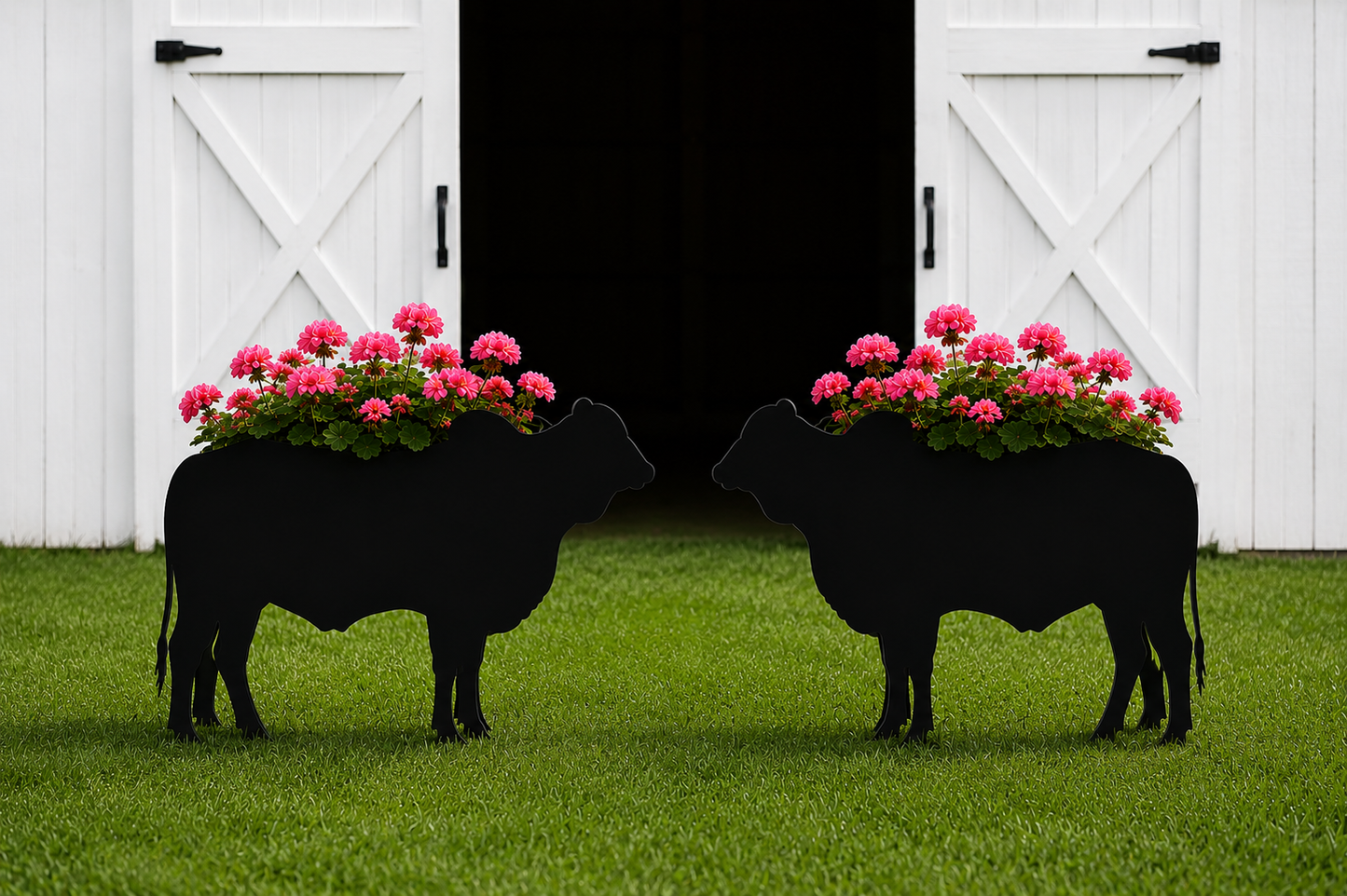 Brahman Cow Flower Planter- Garden Decor Indoor/ Outdoor