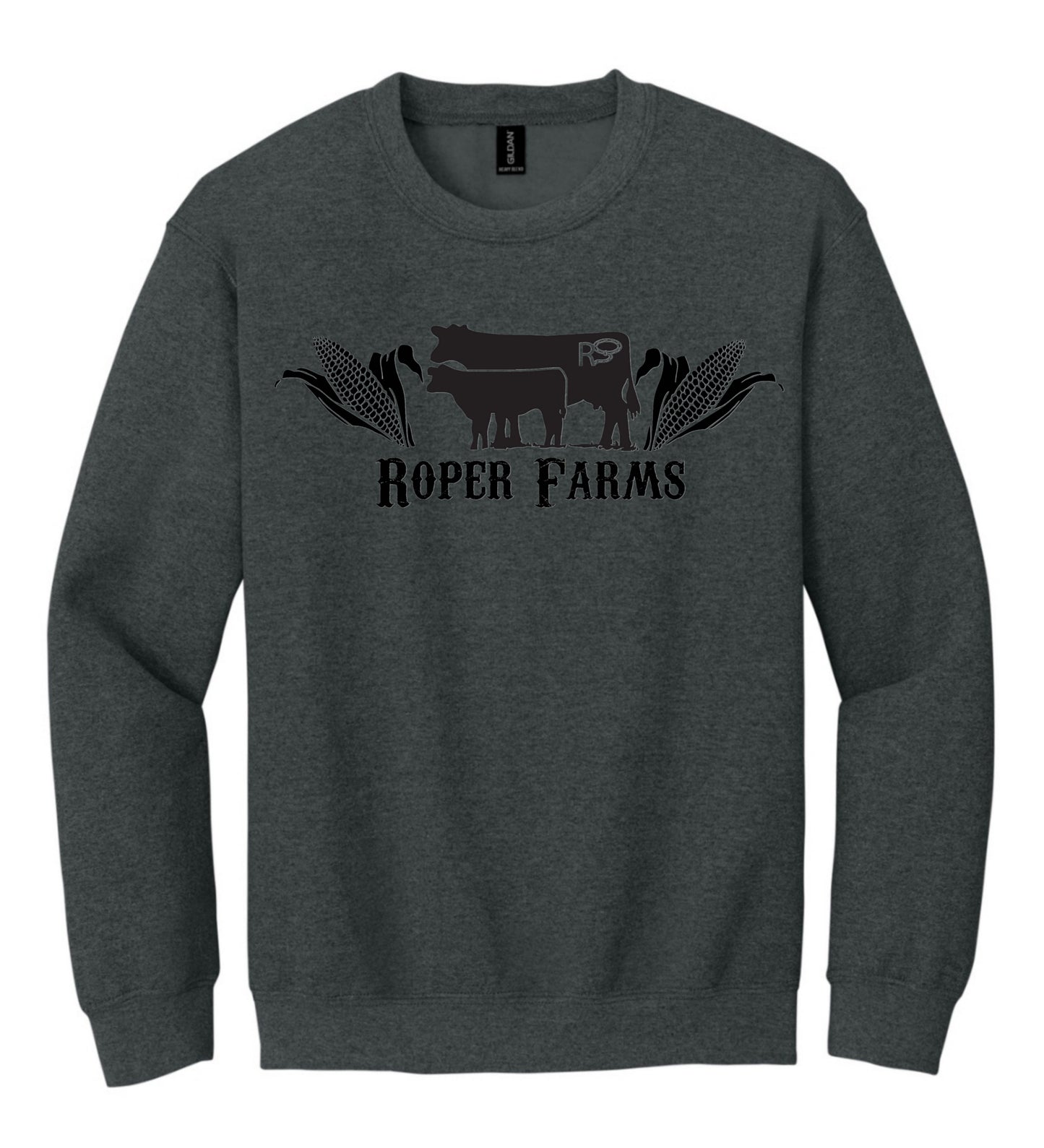 Roper Farms Crewneck - Black Logo