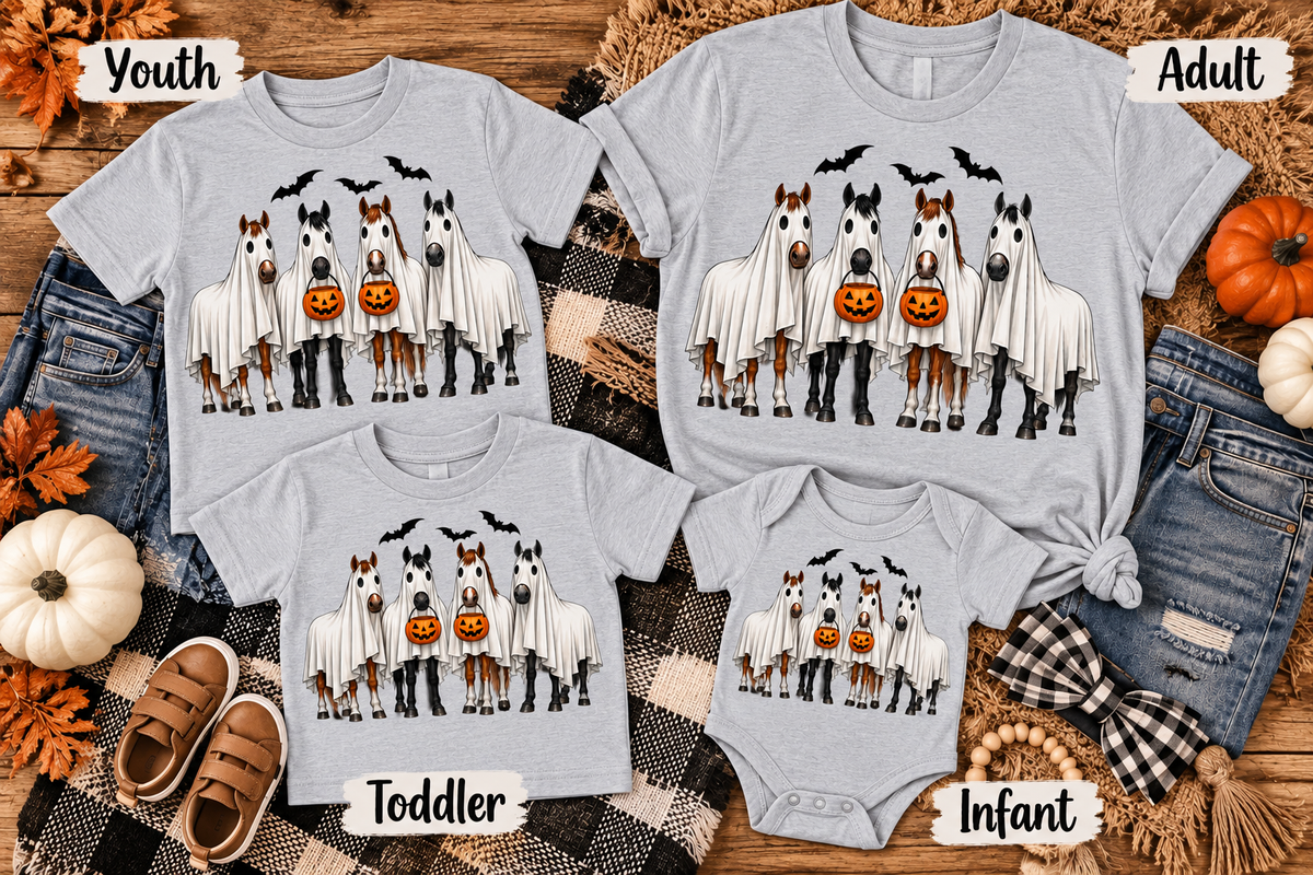 Horse Ghost Halloween Top