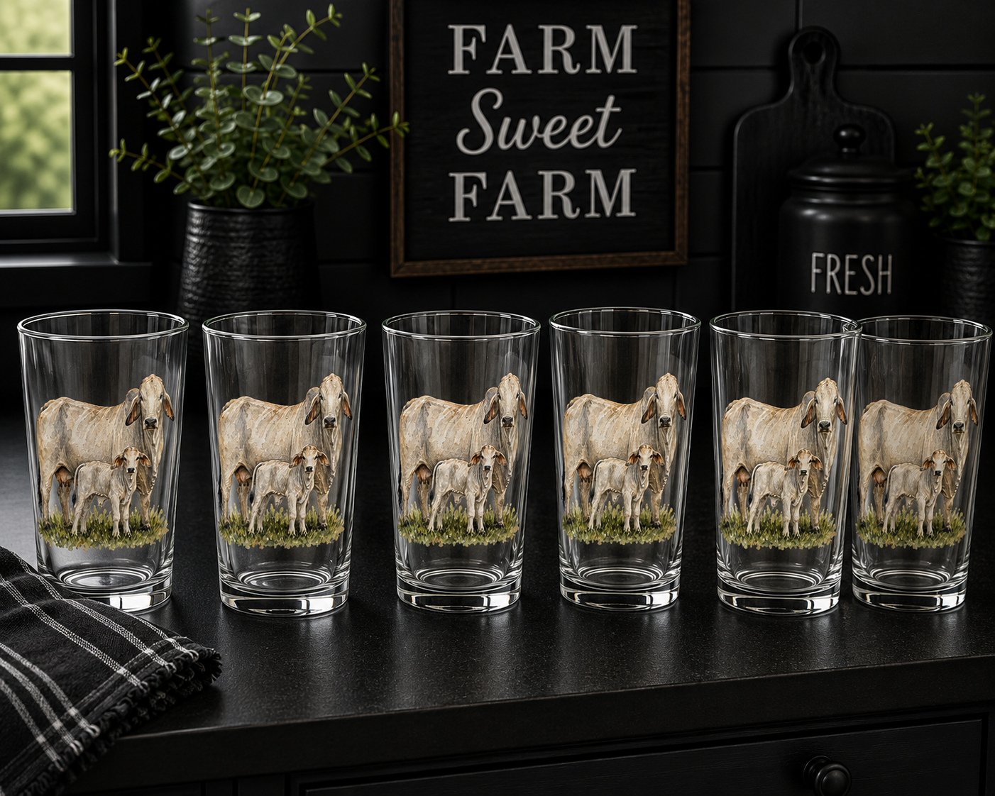 Brahman Drinking Glass