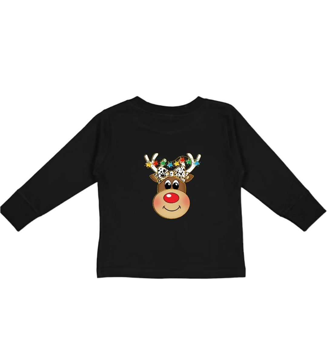 Cute Reindeer Christmas Top Toddler-Adult