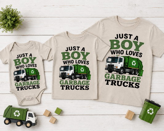 Just A Boy Who Loves Garbage Trucks