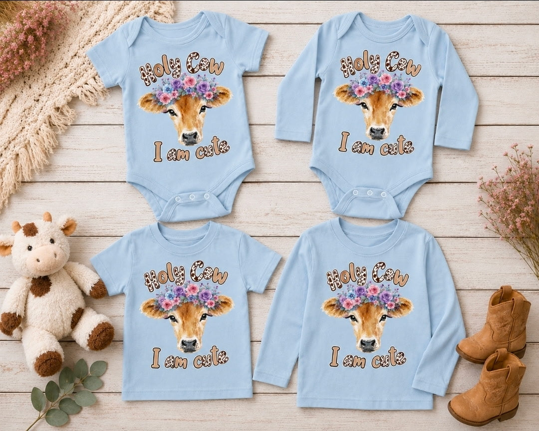 Holy Cow I'm Cute - Girl Jersey Cow