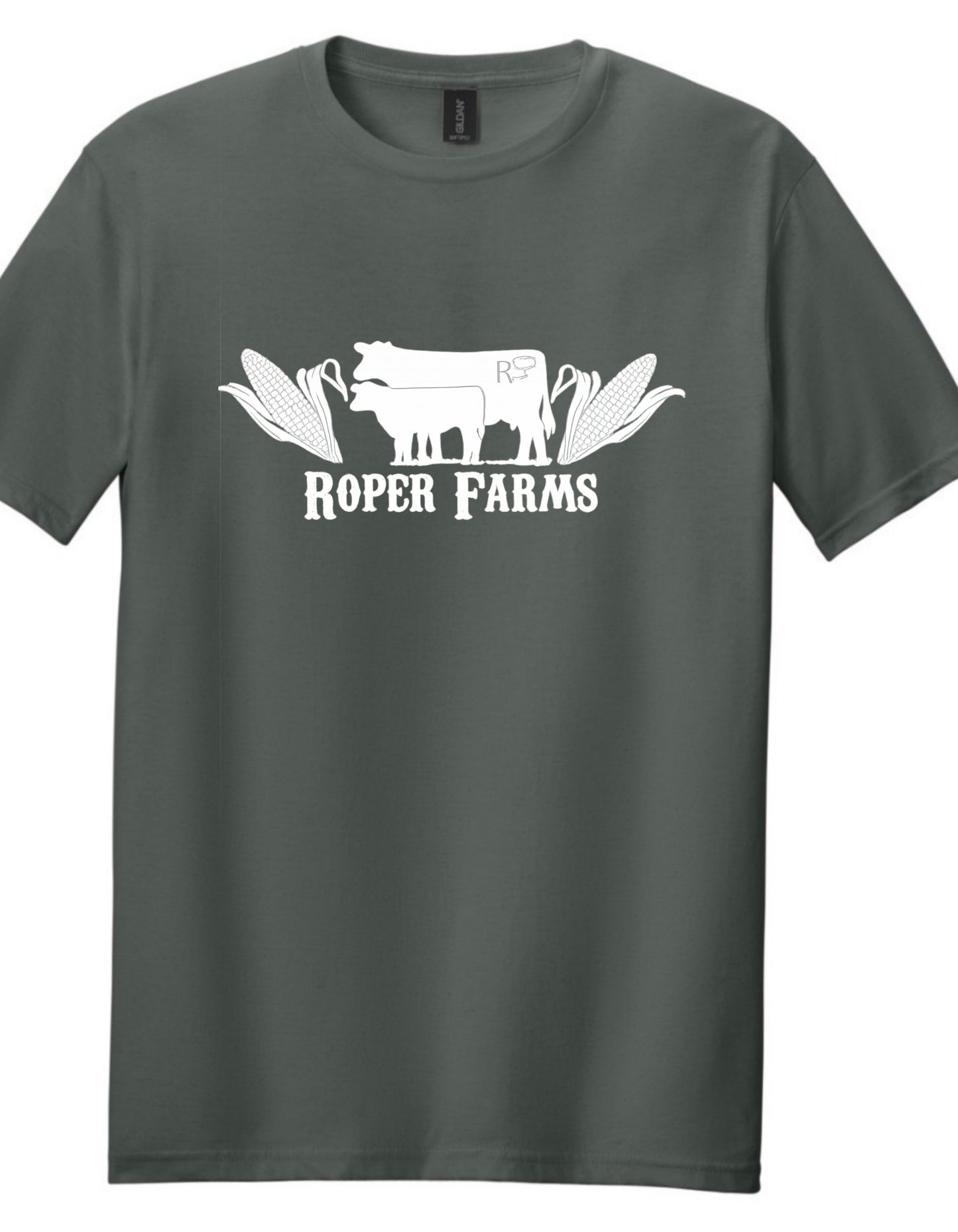 Roper Farms Gildan T-Shirt - White Logo