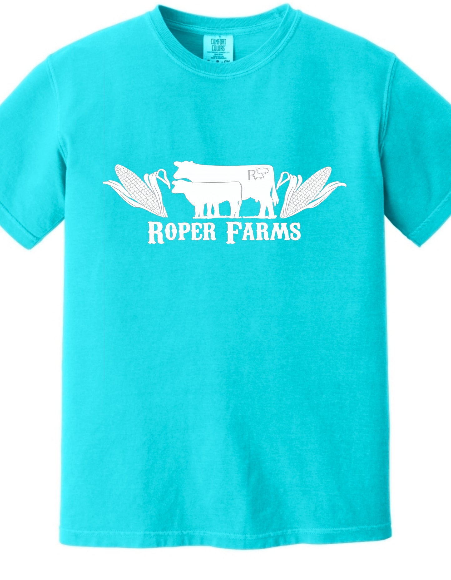 Roper Farms Comfort Colors 1717 T-Shirt - White Logo