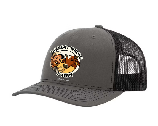 Richardson 112 Trucker Hat, Charcoal,Black