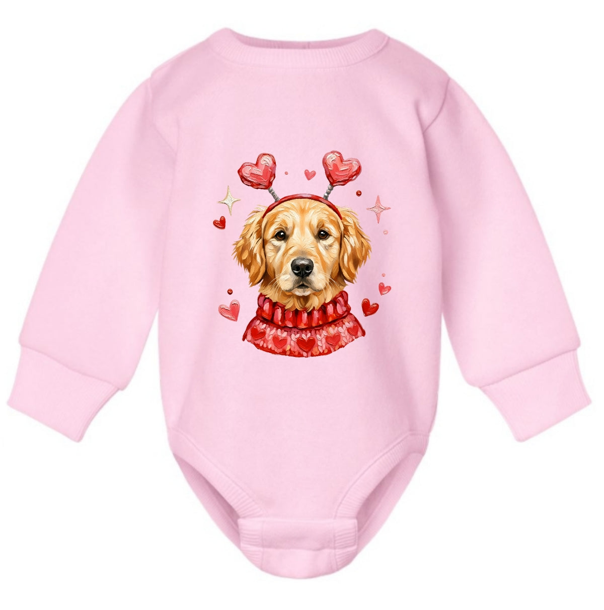 Valentine's Golden Retriever Onesie