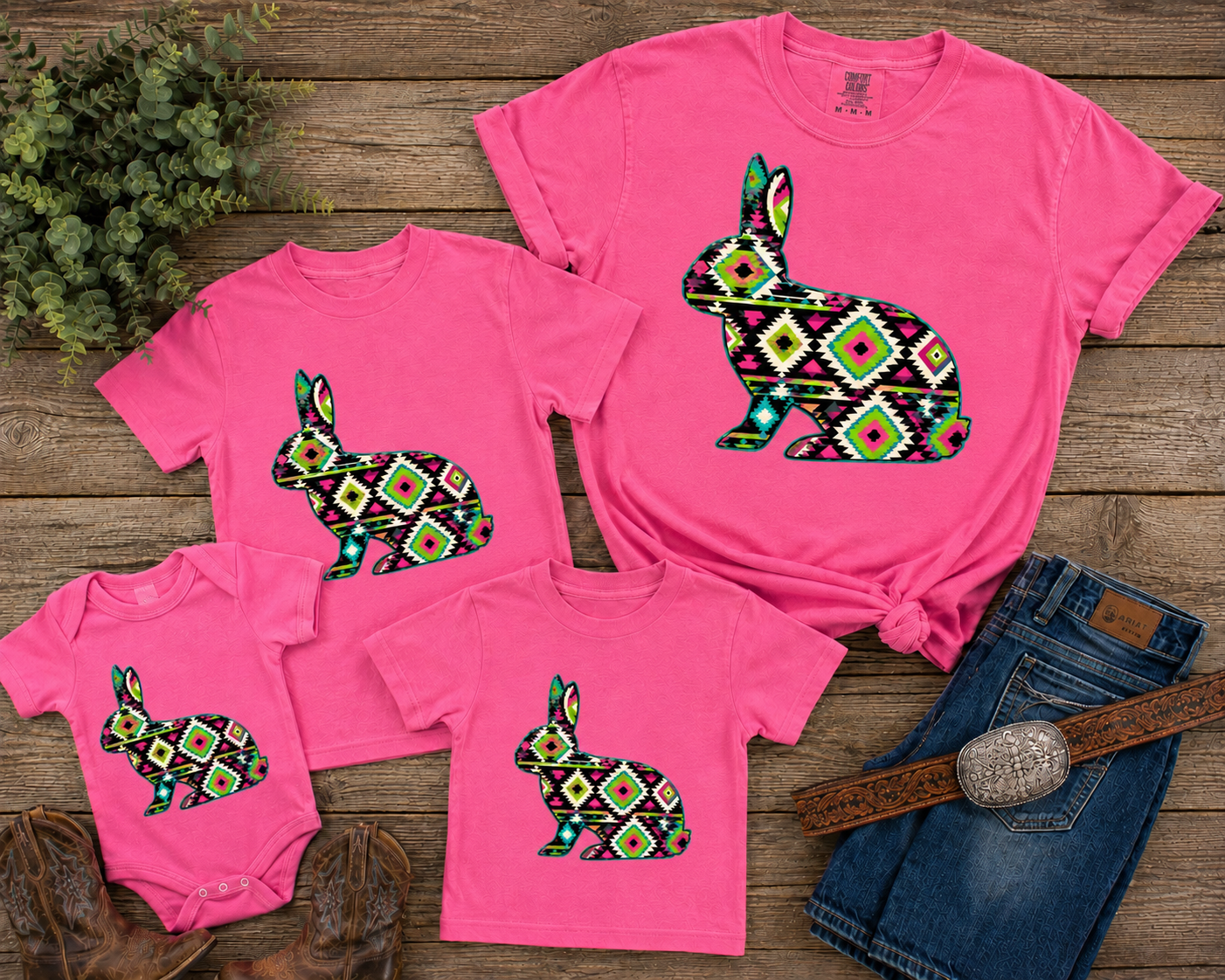 Aztec Show Rabbit Shirt Neon