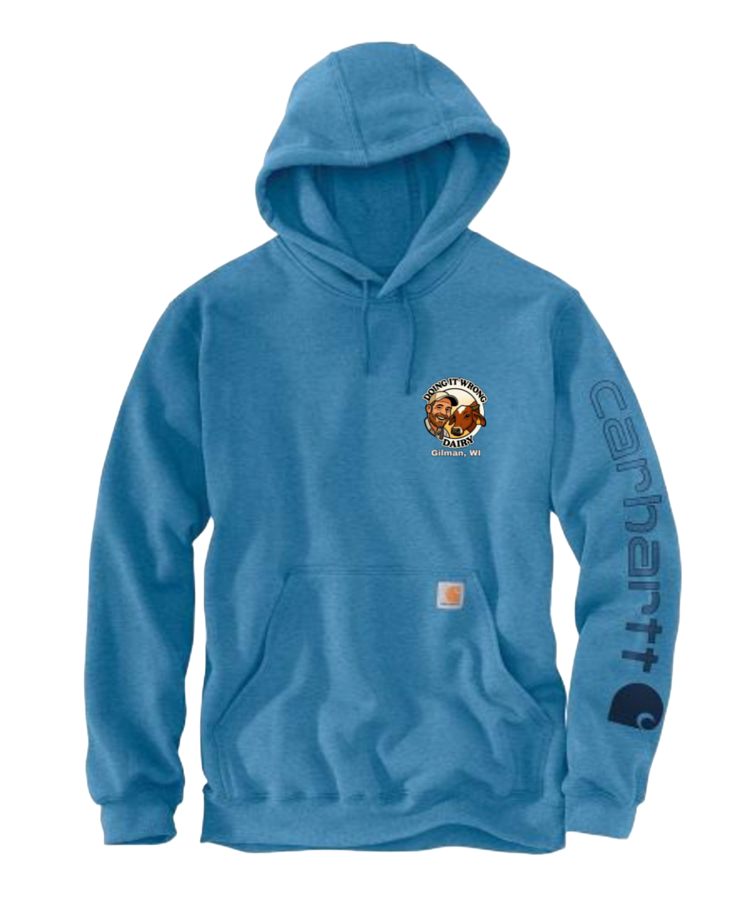 Carhartt K288 - Loose Fit Midweight Hoodie Doing it Wrong Dairy Profile View Color Logo