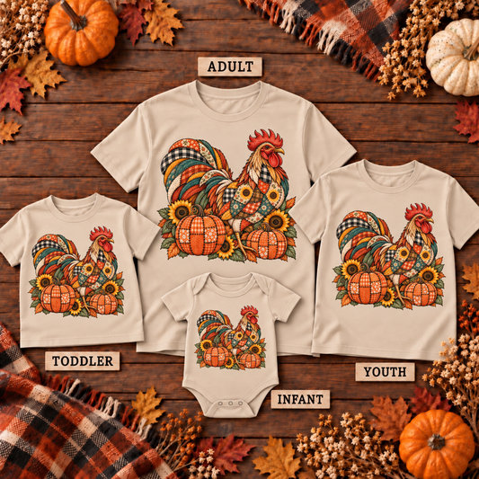 Fall Patchwork Rooster