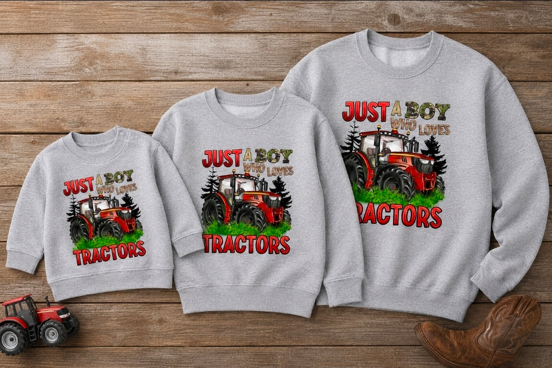 Just A Boy Who Loves Tractors  IH