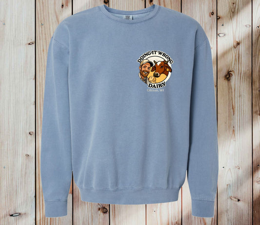 1466 Comfort Colors Lightweight Fleece Crewneck Sweatshirt