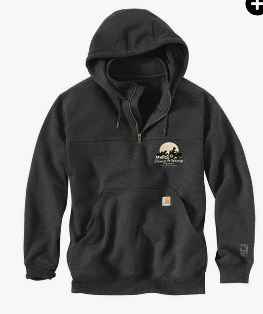 Carhartt Rain Defender Loose Fit Heavyweight Quarter-Zip Hoodie- Doing it Wrong Dairy