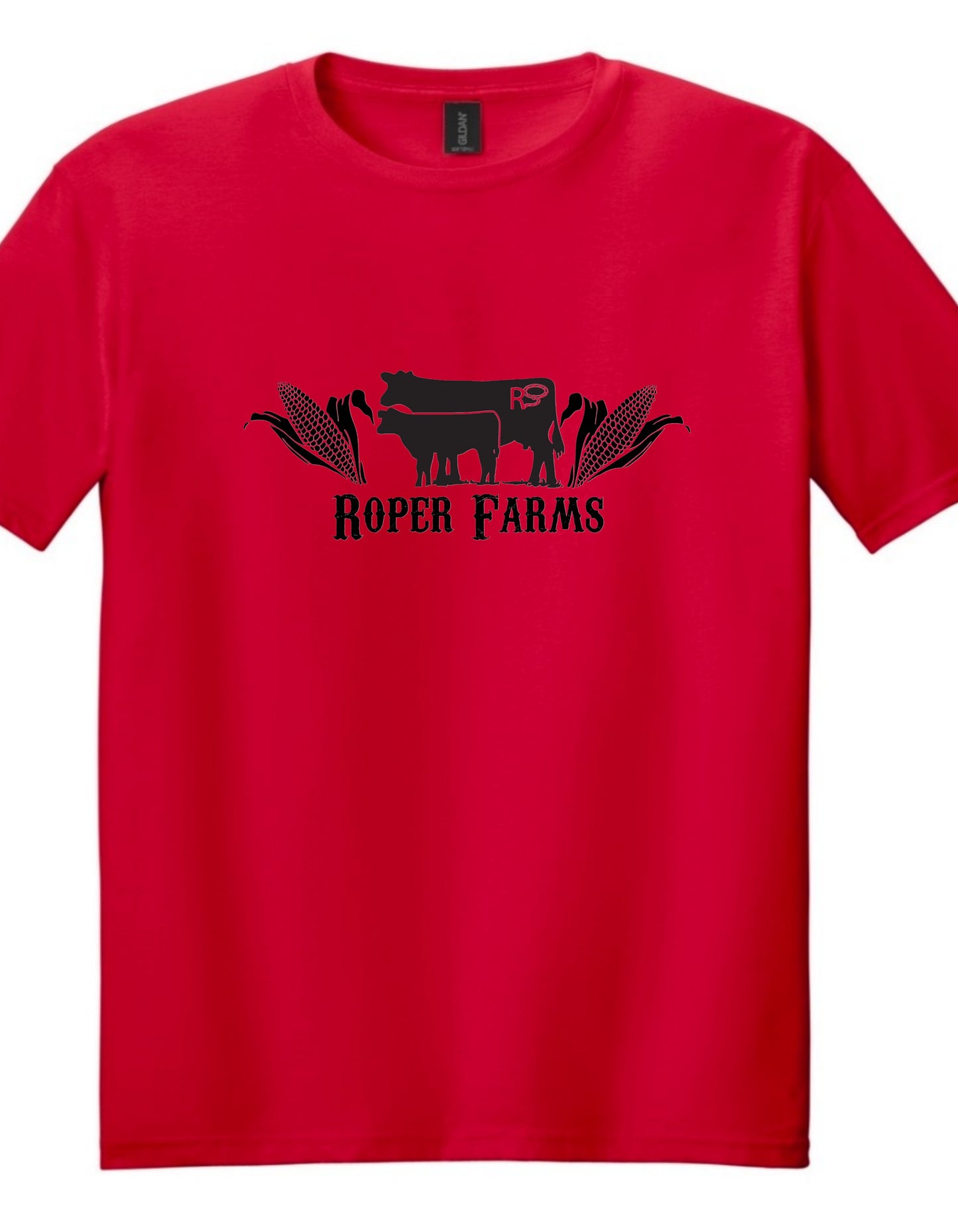 Roper Farms Gildan T-Shirt - Black Logo