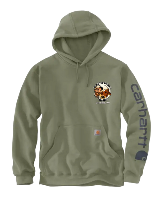 Carhartt K288 - Loose Fit Midweight Hoodie Doing it Wrong Dairy Profile View Color Logo