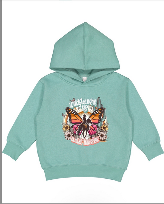 Wild Flowers Wild Horses Hoodie