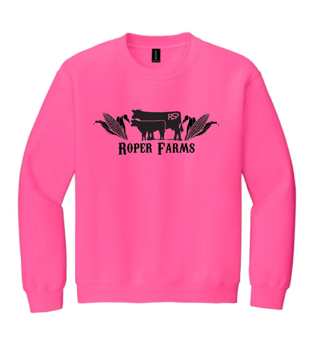 Roper Farms Crewneck - Black Logo
