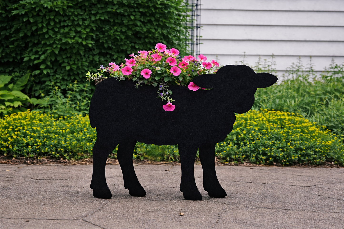 Sheep & Lamb Flower Planters / Garden Decor Indoor or Outdoor Flower Pots