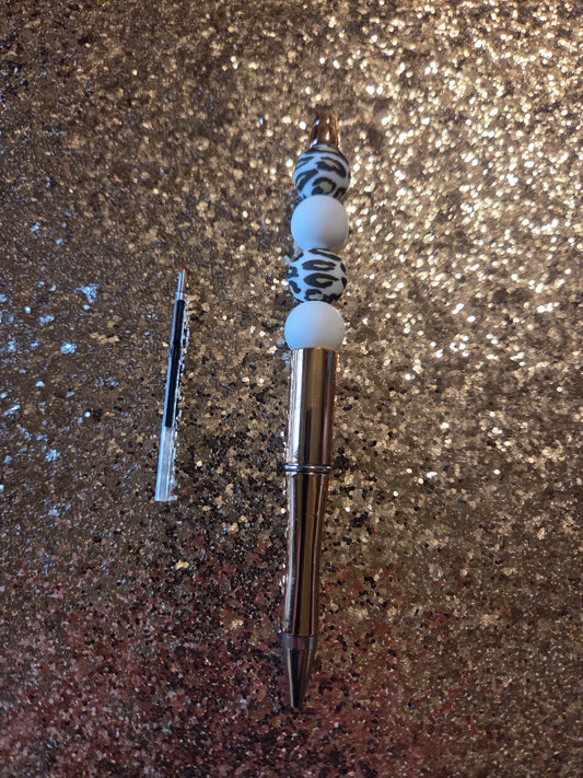 Cheetah Print Pen with one Ink Refill