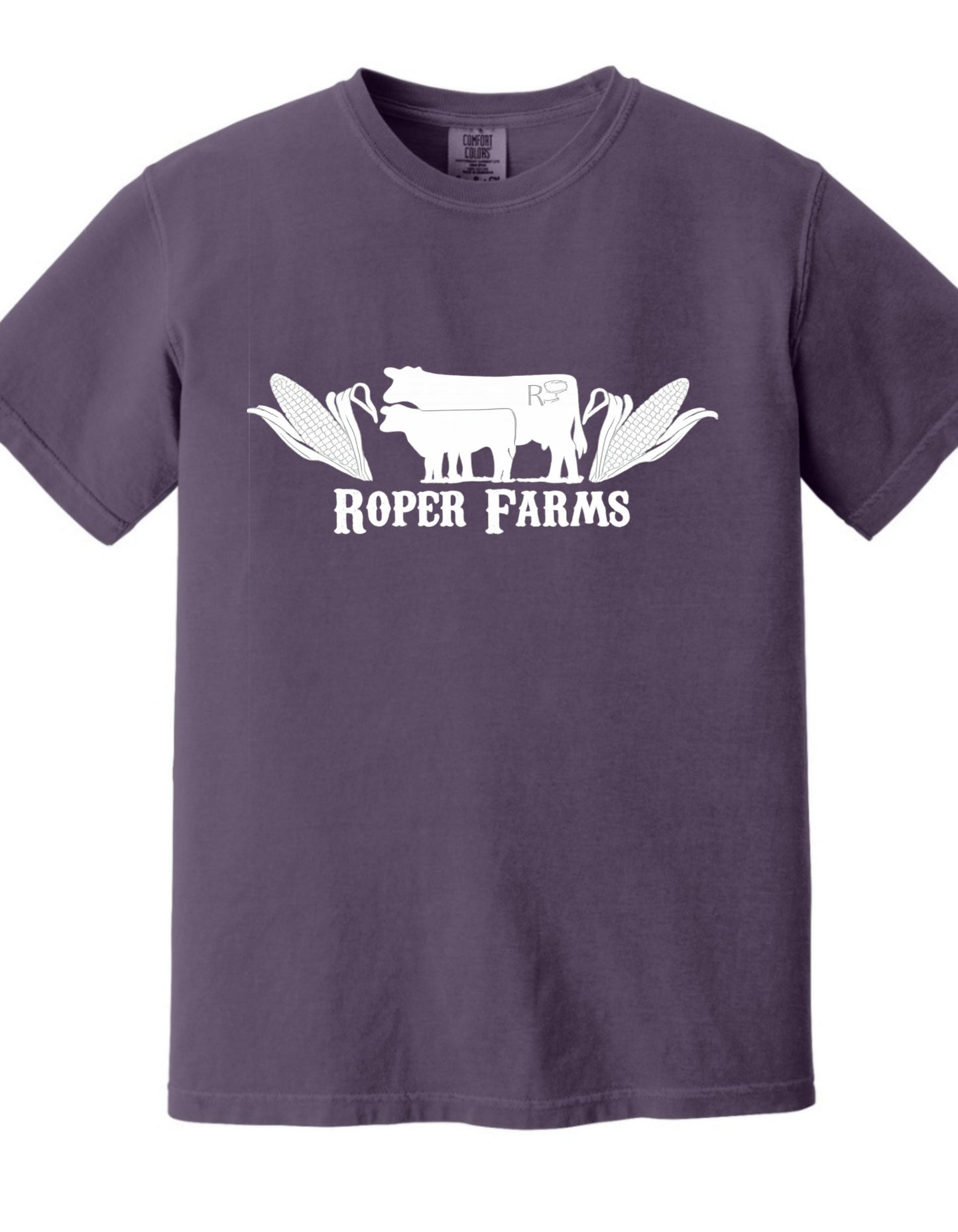 Roper Farms Comfort Colors 1717 T-Shirt - White Logo