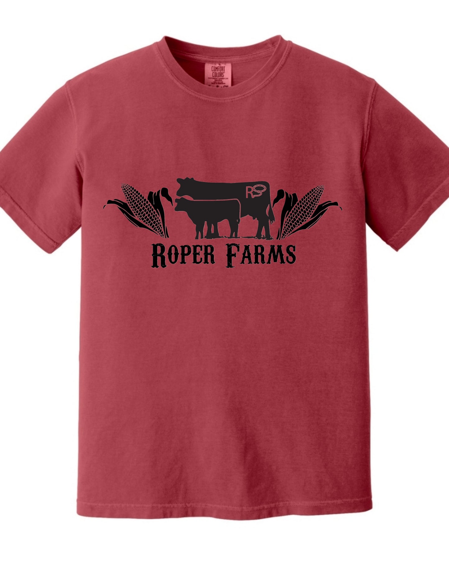 Roper Farms Comfort Colors 1717 T-Shirt - Black Logo
