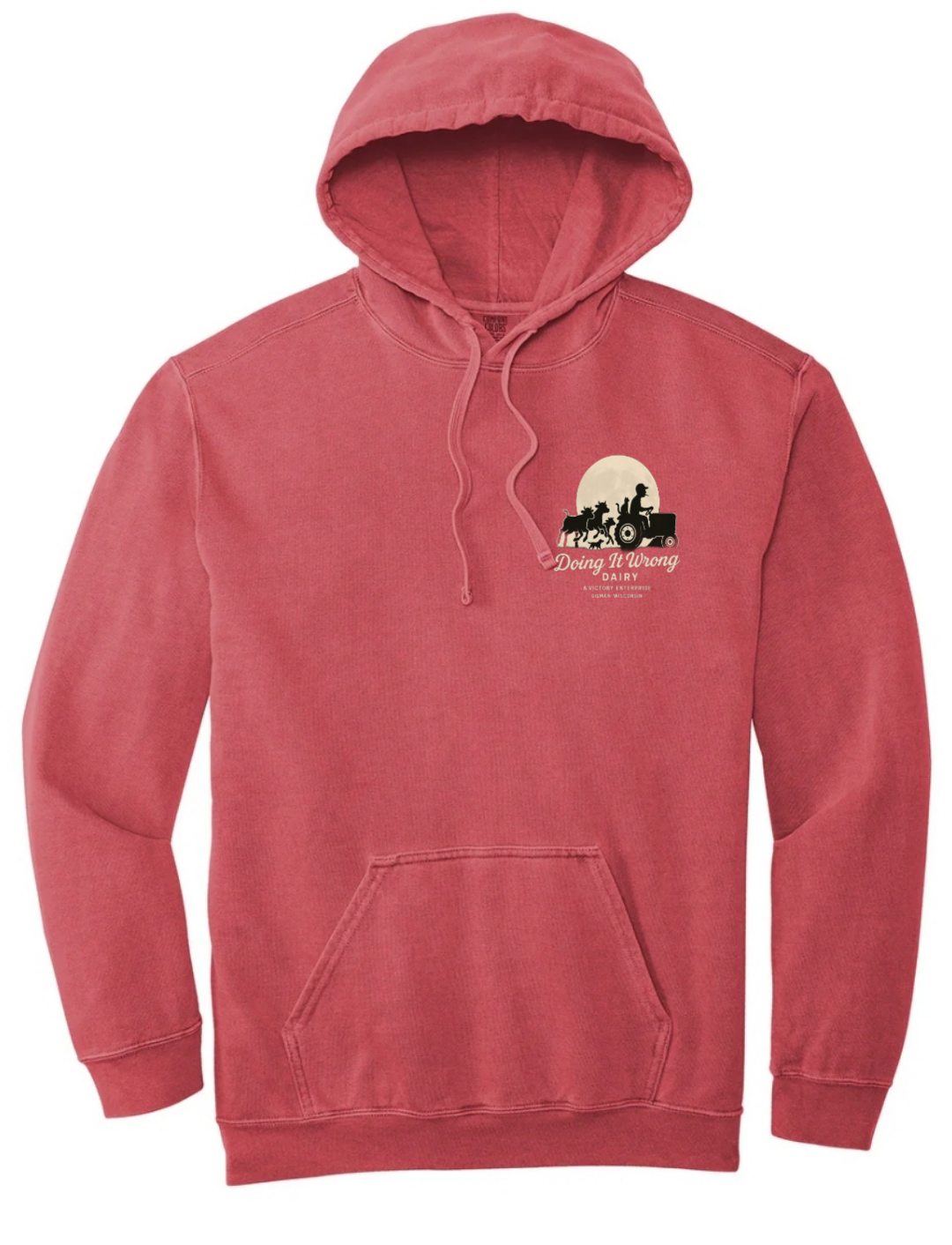 Comfort Colors Hoodie- Doing it Wrong Dairy Apparel