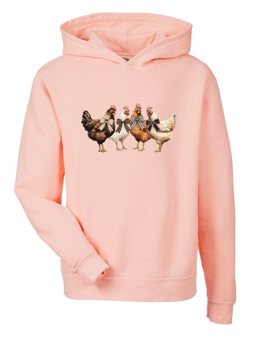 Chicken Hooded Youth Comfort Colors 1467Y