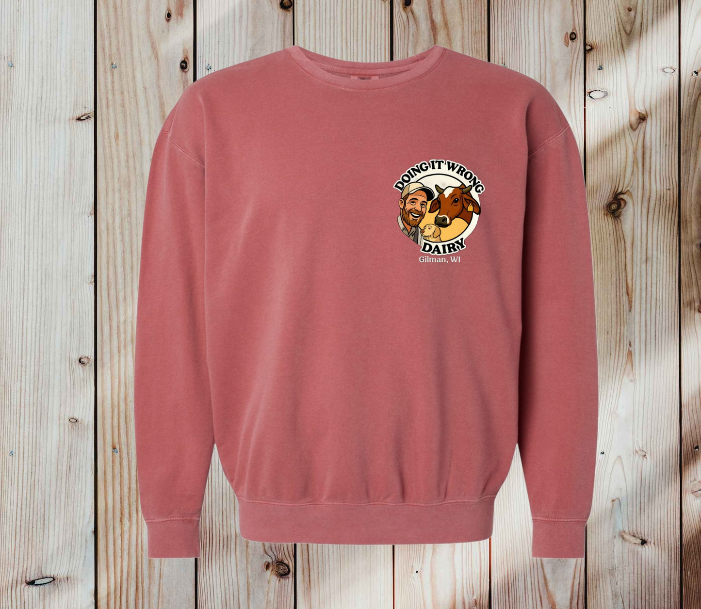 1466 Comfort Colors Lightweight Fleece Crewneck Sweatshirt