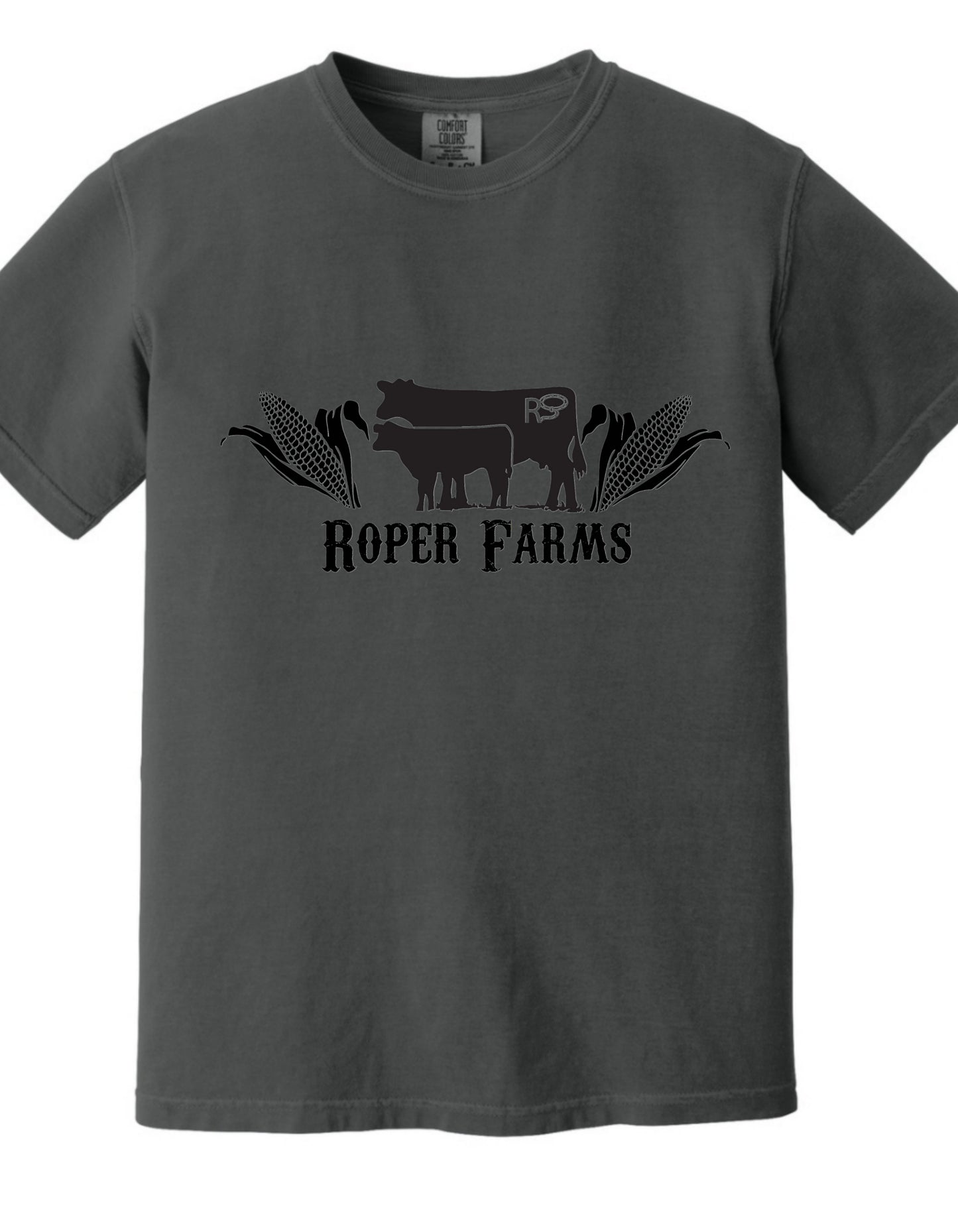 Roper Farms Comfort Colors 1717 T-Shirt - Black Logo
