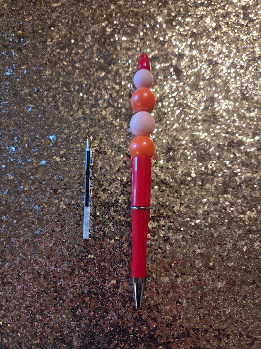 Orange and Pink Pen with one Ink Refill