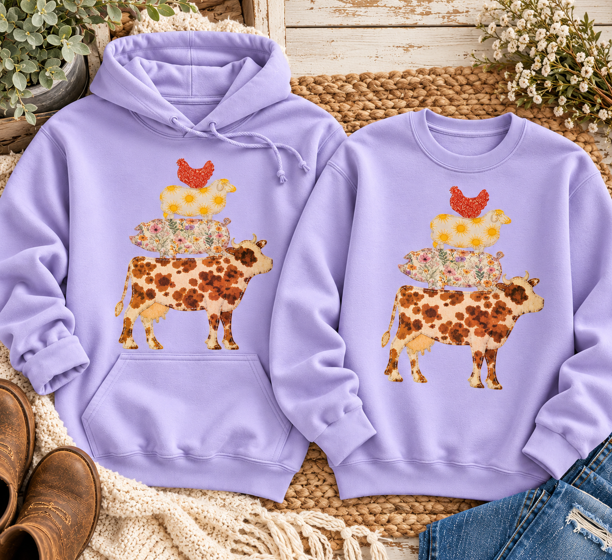 Farm Animal Stack Top