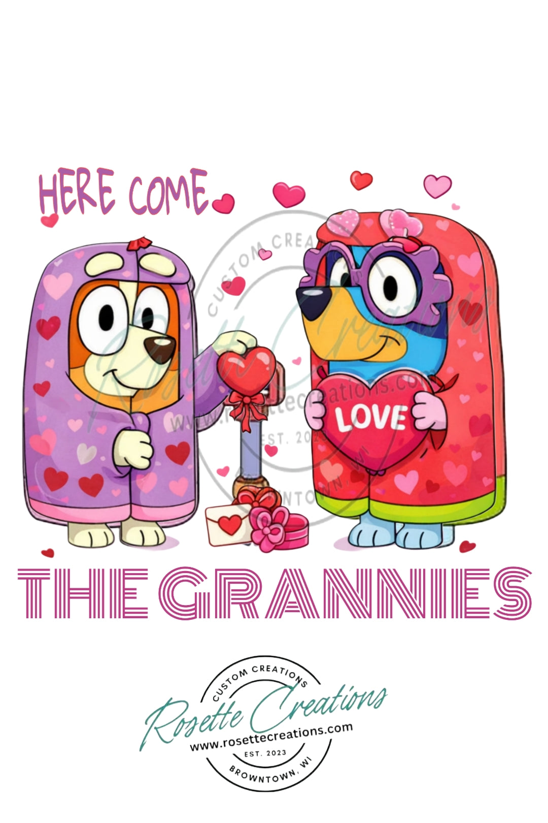 Bluey Valentine - Here Come the Grannies