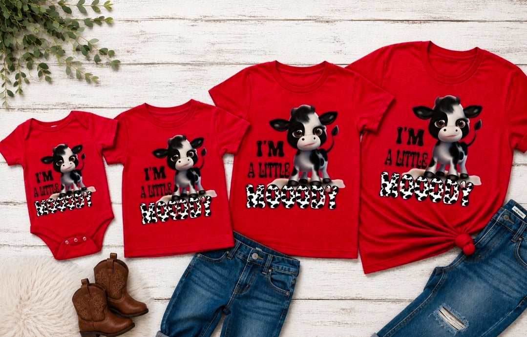 I'm a Little Moody , Infant, Toddler, Youth and Adult Sizing