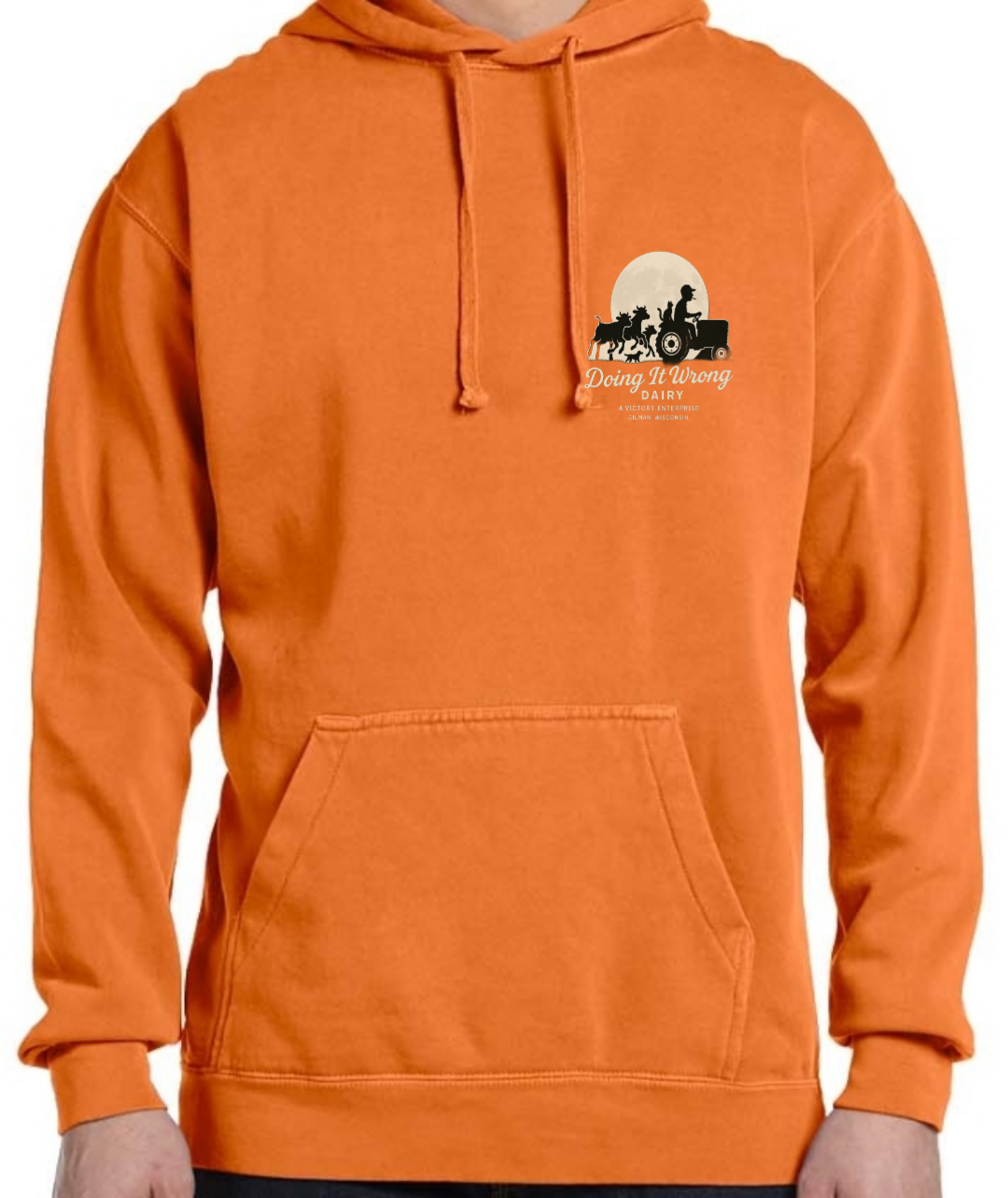 Comfort Colors Hoodie- Doing it Wrong Dairy Apparel