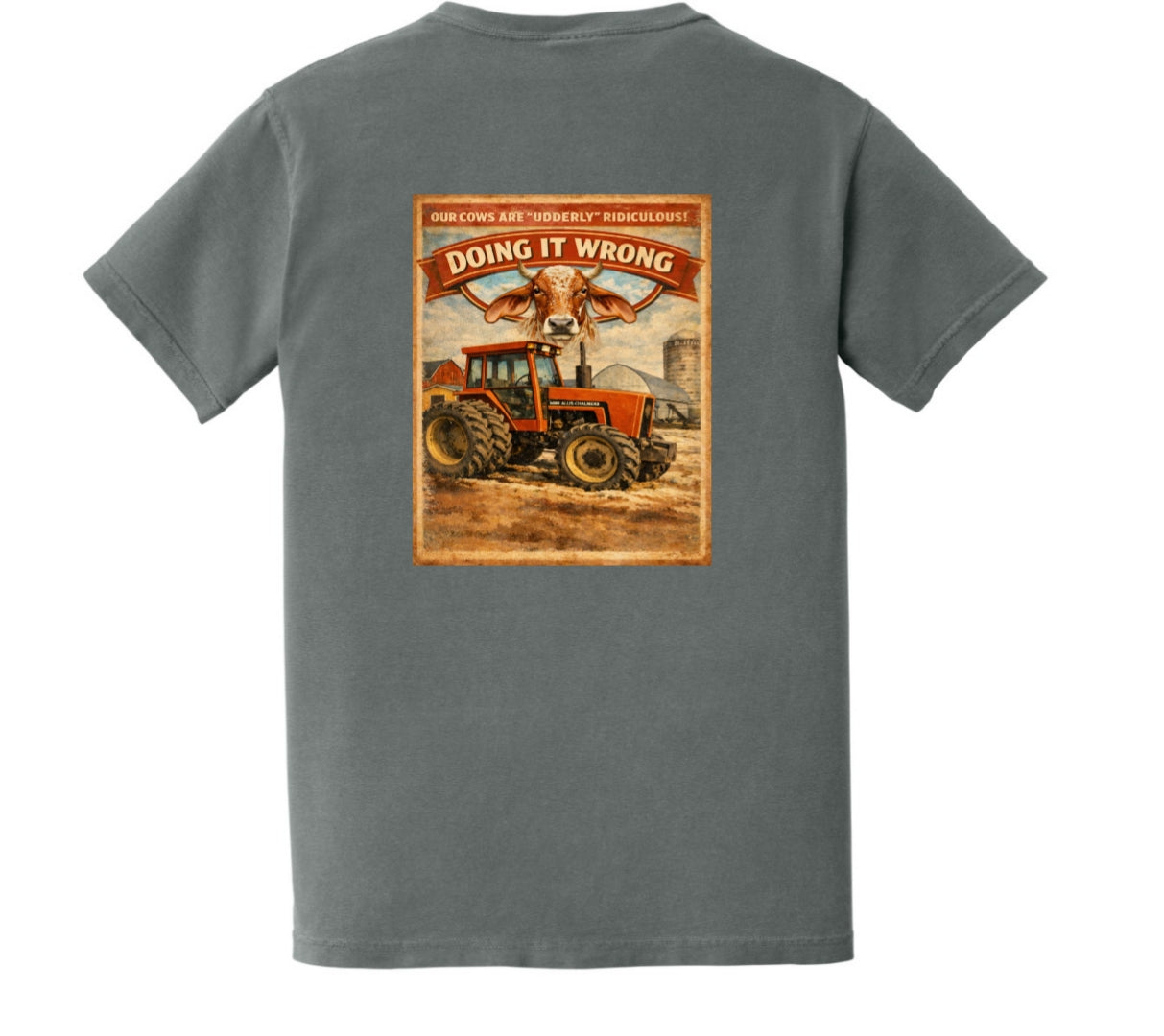 Doing It Wrong Dairy Pocket T ~ Allis