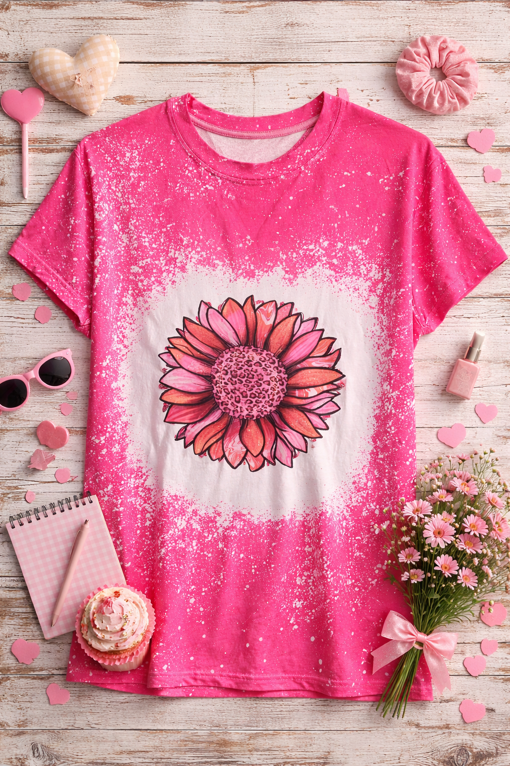 Women's Sunflower Pink Top sz Large