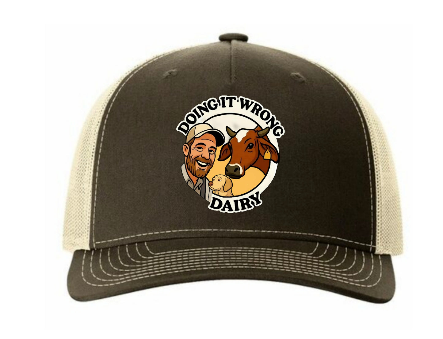 Richardson 112FP Color Cartoon Logo Doing It Wrong Dairy