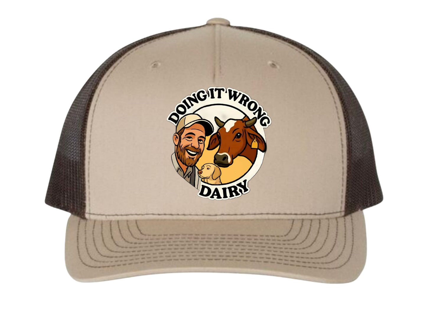 Richardson 112FP Color Cartoon Logo Doing It Wrong Dairy