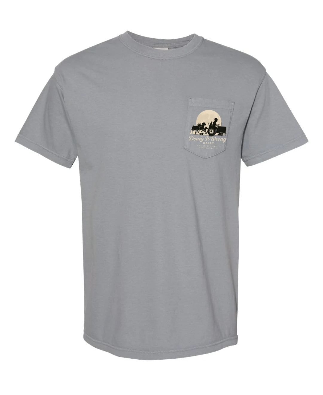 Comfort Colors Granite Pocket T